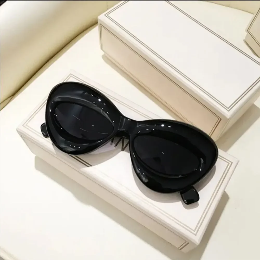 Futuristic Inflated Cat Eye Sunglasses Oval Oversized unisex